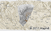 Physical 3D Map of Quillacollo, shaded relief outside