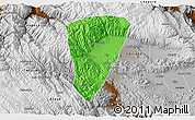 Political 3D Map of Quillacollo, physical outside
