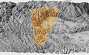 Satellite 3D Map of Quillacollo, desaturated