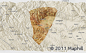 Satellite 3D Map of Quillacollo, shaded relief outside