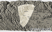 Shaded Relief 3D Map of Quillacollo, darken