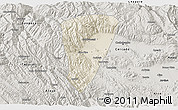 Shaded Relief 3D Map of Quillacollo, semi-desaturated