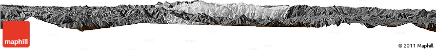 Physical Horizon Map of Quillacollo, darken