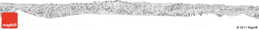 Silver Style Horizon Map of Quillacollo