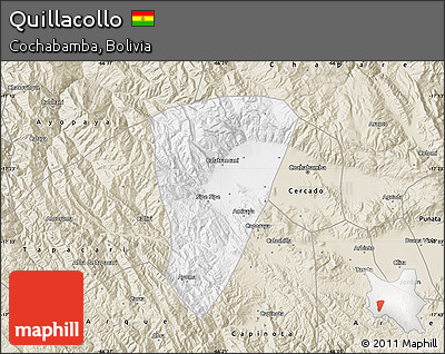 Classic Style Map of Quillacollo