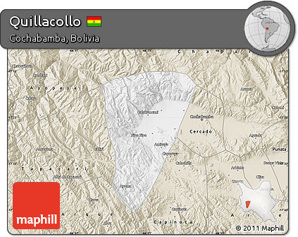 Classic Style Map of Quillacollo