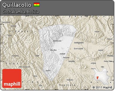 Classic Style Map of Quillacollo