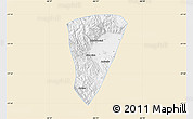 Classic Style Map of Quillacollo, single color outside