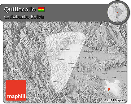 Gray Map of Quillacollo