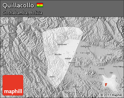 Gray Map of Quillacollo