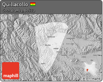 Gray Map of Quillacollo