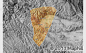 Satellite Map of Quillacollo, desaturated