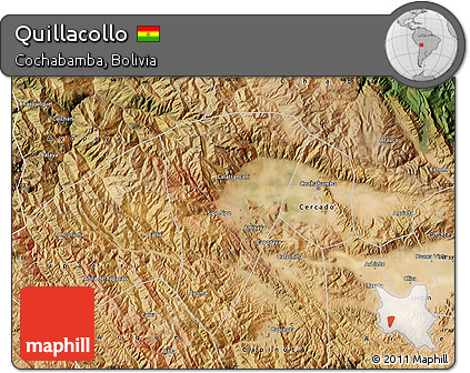 Satellite Map of Quillacollo