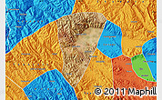 Satellite Map of Quillacollo, political outside