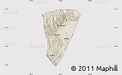 Shaded Relief Map of Quillacollo, cropped outside