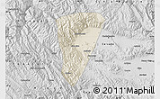 Shaded Relief Map of Quillacollo, desaturated