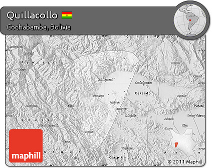 Silver Style Map of Quillacollo