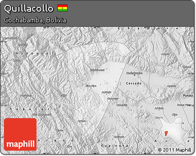 Silver Style Map of Quillacollo