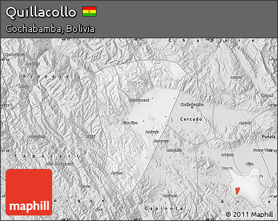 Silver Style Map of Quillacollo