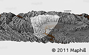 Physical Panoramic Map of Quillacollo, darken