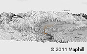 Physical Panoramic Map of Quillacollo, desaturated