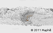 Physical Panoramic Map of Quillacollo, lighten, desaturated