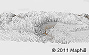 Physical Panoramic Map of Quillacollo, lighten, semi-desaturated
