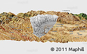 Physical Panoramic Map of Quillacollo, satellite outside