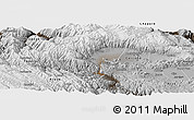 Physical Panoramic Map of Quillacollo, semi-desaturated