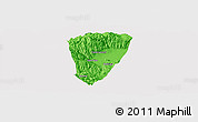 Political Panoramic Map of Quillacollo, cropped outside