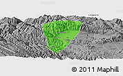 Political Panoramic Map of Quillacollo, desaturated