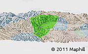 Political Panoramic Map of Quillacollo, lighten, semi-desaturated