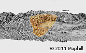 Satellite Panoramic Map of Quillacollo, desaturated