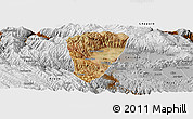 Satellite Panoramic Map of Quillacollo, physical outside