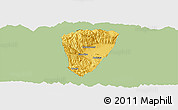 Savanna Style Panoramic Map of Quillacollo, single color outside