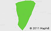 Political Simple Map of Quillacollo, single color outside