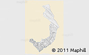 Classic Style 3D Map of Sud Yungas, single color outside