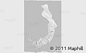 Gray 3D Map of Sud Yungas, single color outside