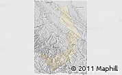 Shaded Relief 3D Map of Sud Yungas, desaturated