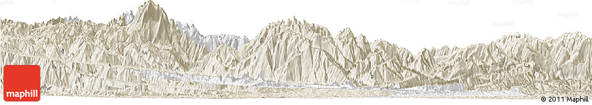 Classic Style Horizon Map of Sud Yungas