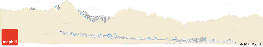 Classic Style Horizon Map of Sud Yungas, single color outside