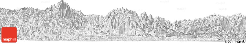 Silver Style Horizon Map of Sud Yungas