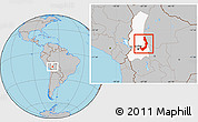 Gray Location Map of Sud Yungas, highlighted parent region