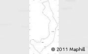 Blank Simple Map of Sud Yungas, cropped outside