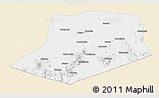 Classic Style 3D Map of L.Cabrera, single color outside