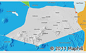 Physical 3D Map of L.Cabrera, political outside