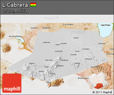 Physical 3D Map of L.Cabrera, satellite outside