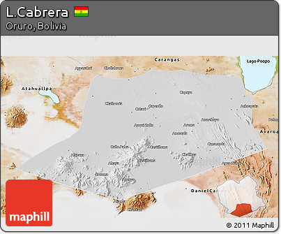 Physical 3D Map of L.Cabrera, satellite outside