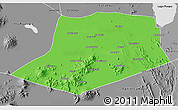 Political 3D Map of L.Cabrera, desaturated