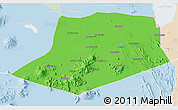 Political 3D Map of L.Cabrera, lighten